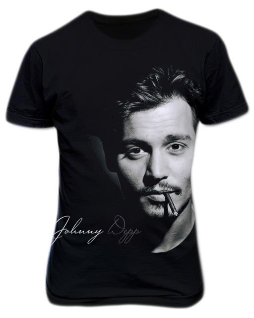 Johnny Depp t-shirt graphic design